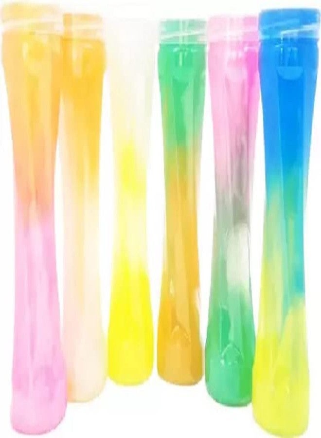 Atipriya (Pack of 9) Non Toxic Coloured Medium Size Designer Shimmery Beats Crystal Colorful Sparkling Glittery Slime DIY Magic Clay Crystal Mud Putty Toy for Kids(Assorted Colored) - Image 5